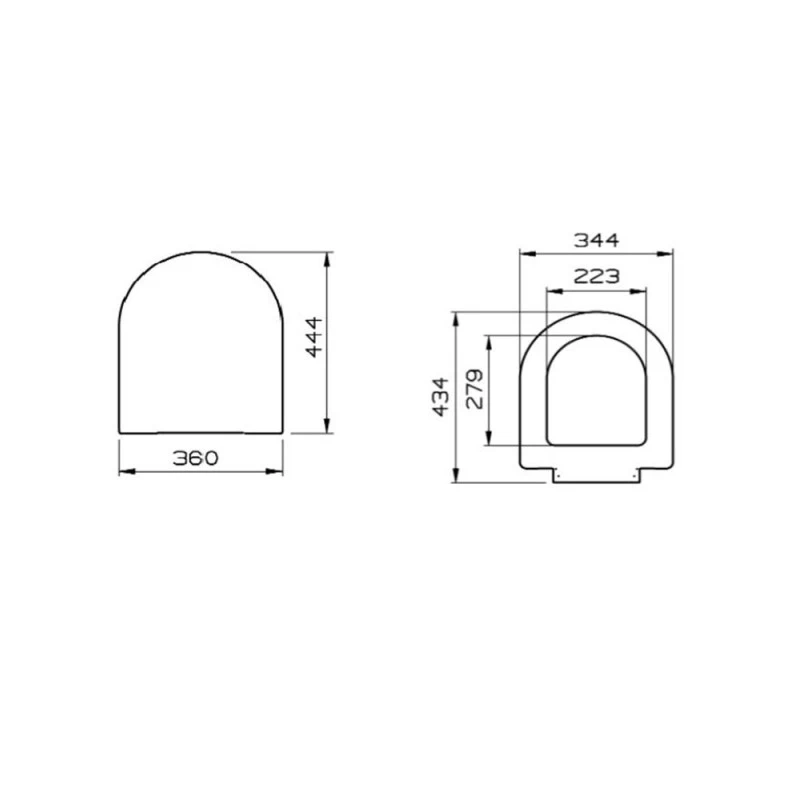 Abattant WC Thermodurcissable Blanc Belo 4 Abattant WC Thermodurcissable Blanc Belo – Image 2