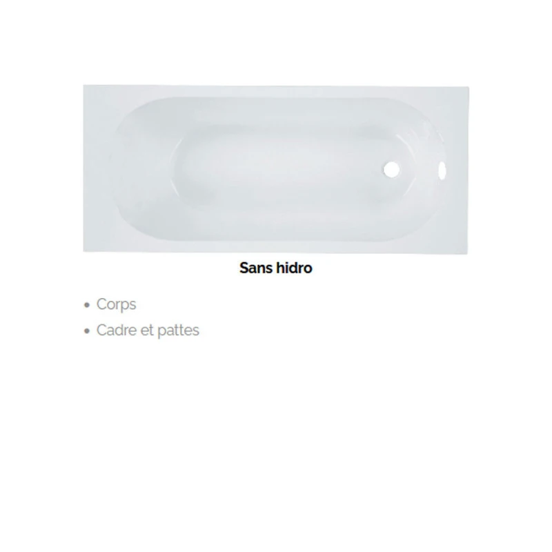 Baignoire Balnéo Rectangulaire à Poser - Serena 5 Baignoire Balnéo Rectangulaire à Poser - Serena – Image 3