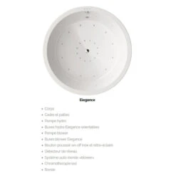 Baignoire Balnéo Ronde SPA En îlot - Noa - 160 Cm De Diamètre -Maison du Confort baignoire balneo ronde spa en ilot noa 160 cm de diametre 5