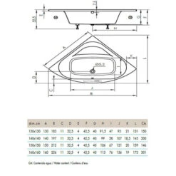Baignoire D'angle Balnéo Brisa Avec Tablier 8 Baignoire D'angle Balnéo Brisa Avec Tablier -Maison du Confort baignoire dangle balneo brisa avec tablier 2