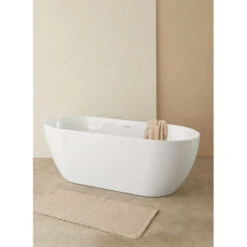 Baignoire îlot Au Sol à Poser Trento - Sanycces - 150 X 75 X 57 Cm -Maison du Confort baignoire ilot au sol a poser trento sanycces 150 x 75 x 57 cm 2