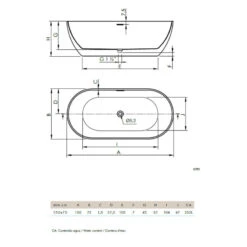 Baignoire îlot Au Sol à Poser Trento - Sanycces - 150 X 75 X 57 Cm -Maison du Confort baignoire ilot au sol a poser trento sanycces 150 x 75 x 57 cm 4
