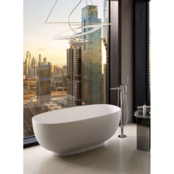 Baignoire îlot Au Sol Rak-Cloud - 140 X 75,3 X 56 Cm