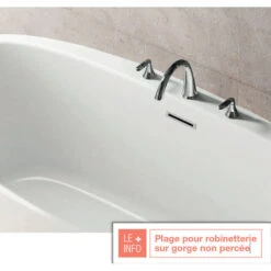 Baignoire îlot BAIG 170cm Acrylique Renforcé Brillant 7 Baignoire îlot BAIG 170cm Acrylique Renforcé Brillant -Maison du Confort baignoire ilot baig 2