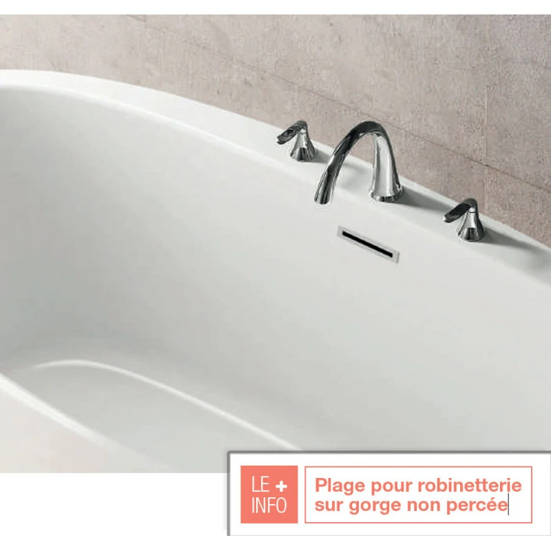 Baignoire îlot BAIG 170cm Acrylique Renforcé Brillant 5 Baignoire îlot BAIG 170cm Acrylique Renforcé Brillant – Image 3