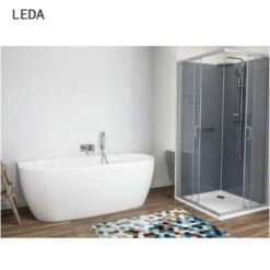 Baignoire Semi-îlot Greta Monoline 180 X 80 Cm