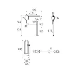 Barre D'appui Relevable Inox Brossé Pellet + Béquille Salle De Bain -Maison du Confort barre dappui relevable inox brosse pellet bequille salle de bain 2