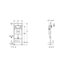 Bâti-support DuoFix Au Sol + Plaque De Déclenchement 5 Bâti-support DuoFix Au Sol + Plaque De Déclenchement -Maison du Confort bati support duofix au sol plaque de declenchement 1