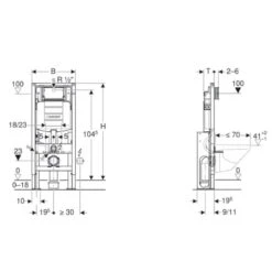 Bâti-support Duofix Renforcé + Plaque De Declenchement Sigma -Maison du Confort bati support duofix renforce plaque de declenchement sigma 1