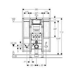 Bâti-support Hauteur Réglable + Plaque De Déclenchement -Maison du Confort bati support hauteur reglable plaque de declenchement 1