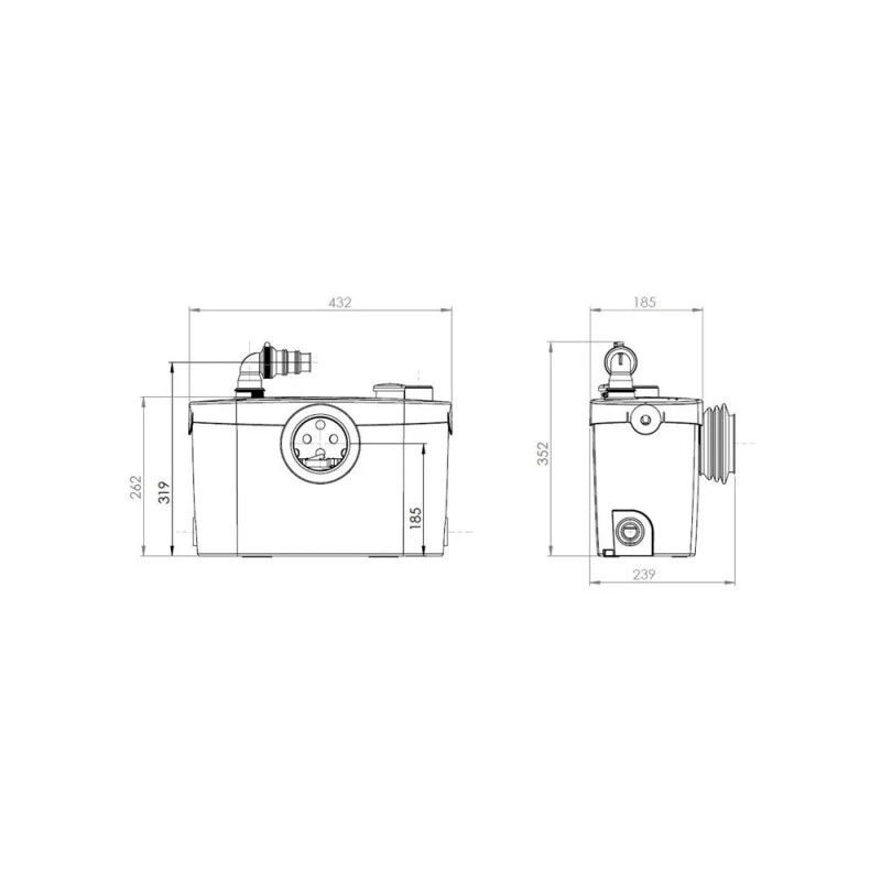 Broyeur Sanibroyeur Pro XR UP SFA Pour WC Salle De Bain 4 Broyeur Sanibroyeur Pro XR UP SFA Pour WC Salle De Bain – Image 2