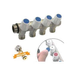 COLLECTEURS VANNES MF 3/4" - Sortie 1/2 Pour Tube PER