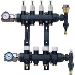 Kit Collecteur Polymère Black + Raccords 5 Kit Collecteur Polymère Black + Raccords -Maison du Confort collecteur polymere black 1 1