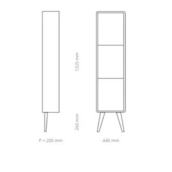Colonne 3 Portes - Hêtre Massif - Façade Peinture Laquée ISEO -Maison du Confort colonne 3 portes hetre massif facade peinture laquee iseo 3