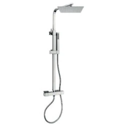 Colonne De Douche Carrée Télescopique En Laiton Prestige