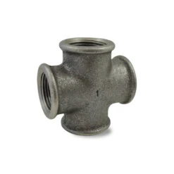 CROIX 4 VOIES FEMELLES - FONTE MALLEABLE NOIRE