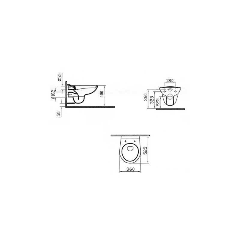Cuvette WC Suspendue Savo Aquance Salle De Bain - 52 Cm 4 Cuvette WC Suspendue Savo Aquance Salle De Bain - 52 Cm – Image 2