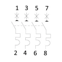 Disjoncteur 10A Tétrapolaire - Digital Electric