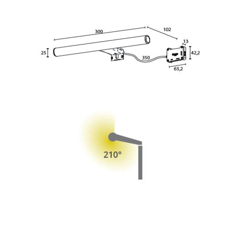 Éclairage LED Chrome - Dimension 30cm 4 Éclairage LED Chrome - Dimension 30cm – Image 2