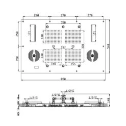 Ensemble De Douche Aqua Blue Sound - 3 Fonctions -Maison du Confort ensemble de douche aqua blue sound 3 fonctions 2
