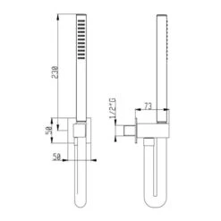 Ensemble De Douche Aqua Blue Sound - 3 Fonctions -Maison du Confort ensemble de douche aqua blue sound 3 fonctions 4