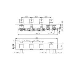 Ensemble De Douche Aqua Blue Sound - 3 Fonctions -Maison du Confort ensemble de douche aqua blue sound 3 fonctions 6