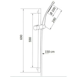 Ensemble De Douche Chromé, 1 Jet - Dream - Monocommande -Maison du Confort ensemble de douche chrome 1 jet dream monocommande 1