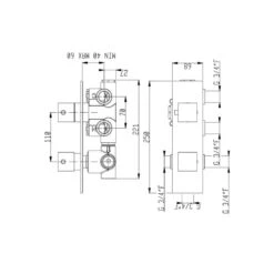 Ensemble De Douche Chromothérapie AquaElite 520 X 520mm - 1 Fonction - 2 Body Jets -Maison du Confort ensemble de douche chromotherapie aquaelite 520 x 520mm 1 fonction 2 body jets 7