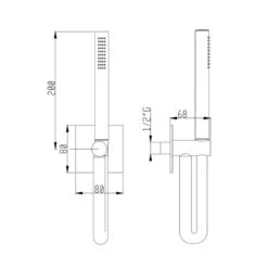 Ensemble De Douche Chromothérapie AquaElite 550 X 400mm - 2 Jets - Noir Mat -Maison du Confort ensemble de douche chromotherapie aquaelite 550 x 400mm 2 jets noir mat 5