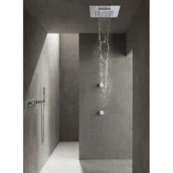 Ensemble De Douche Chromothérapie AquaElite 550 X 400mm - 4 Fonctions