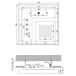 Ensemble De Douche Chromothérapie AquaElite 620 X 620 Mm - 3 Fonctions - 3 Body Jets 20 Ensemble De Douche Chromothérapie AquaElite 620 X 620 Mm - 3 Fonctions - 3 Body Jets -Maison du Confort ensemble de douche chromotherapie aquaelite 620 x 620 mm 3 fonctions 3 body jets 5