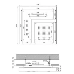 Ensemble De Douche Chromothérapie AquaElite 620 X 620mm - 4 Fonctions 13 Ensemble De Douche Chromothérapie AquaElite 620 X 620mm - 4 Fonctions -Maison du Confort ensemble de douche chromotherapie aquaelite 620 x 620mm 4 fonctions 3