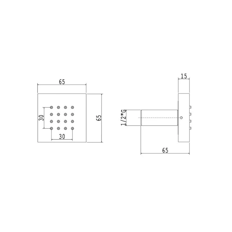 Ensemble De Douche Chromothérapie AquaElite 620x620mm - 4 Fonctions - 3 Body Jets 14 Ensemble De Douche Chromothérapie AquaElite 620x620mm - 4 Fonctions - 3 Body Jets – Image 12