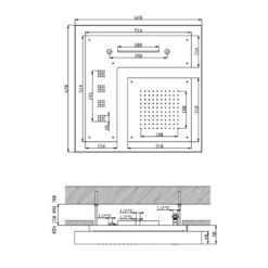Ensemble De Douche Chromothérapie AquaElite 620x620mm - 4 Fonctions - 3 Body Jets 16 Ensemble De Douche Chromothérapie AquaElite 620x620mm - 4 Fonctions - 3 Body Jets -Maison du Confort ensemble de douche chromotherapie aquaelite 620x620mm 4 fonctions 3 body jets 2