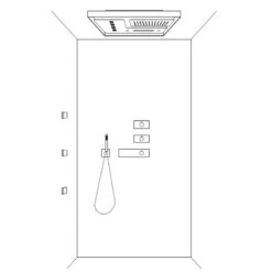 Ensemble De Douche Chromothérapie AquaElite 620x620mm - 4 Fonctions - 3 Body Jets 18 Ensemble De Douche Chromothérapie AquaElite 620x620mm - 4 Fonctions - 3 Body Jets -Maison du Confort ensemble de douche chromotherapie aquaelite 620x620mm 4 fonctions 3 body jets 4
