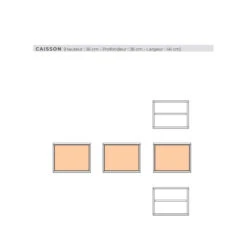 Ensemble Meuble Nu Bas Sous Vasque Wueko Coo 36 X 46 Cm -Maison du Confort ensemble meuble nu bas sous vasque wueko coo 36 x 46 cm 2