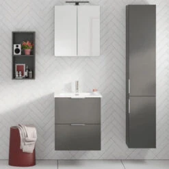 Ensemble Meuble Salle De Bain 2 Tiroirs