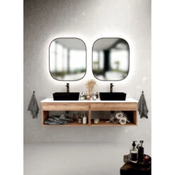 Ensemble Meuble + Vasque + Miroir Mobilier Salle De Bain Cristol