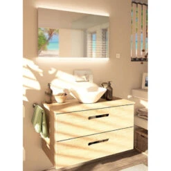 Ensemble Salle De Bain Chêne Massif - Tonga