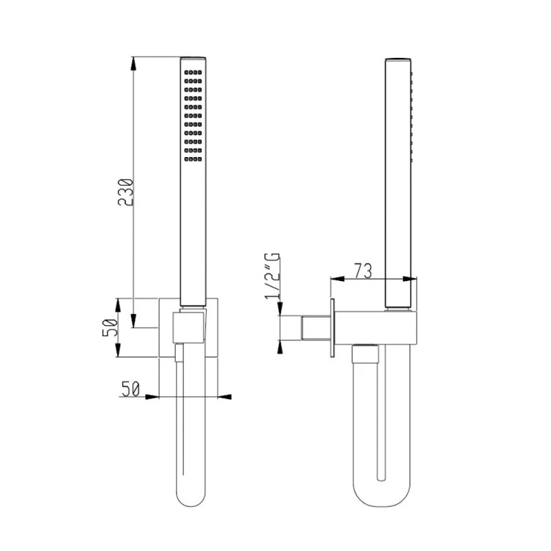 Kit Complet De Douche Flexible PVC + Douchette AquaElite 5 Kit Complet De Douche Flexible PVC + Douchette AquaElite – Image 3