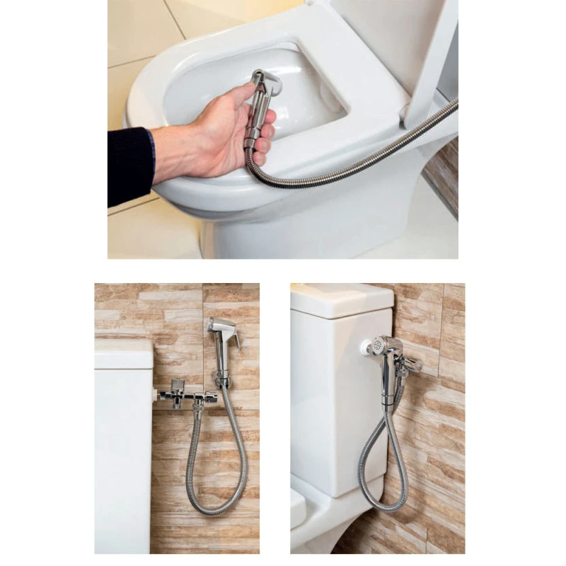 Kit Hygiène WC Avec Douchette Chromé CALU Aquance 4 Kit Hygiène WC Avec Douchette Chromé CALU Aquance – Image 2