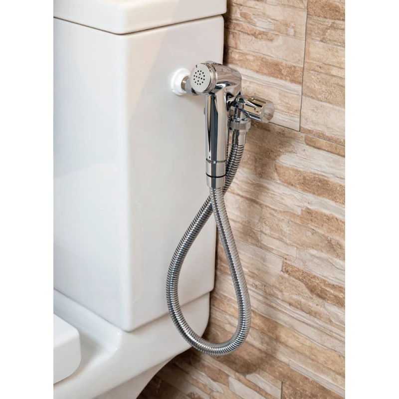 Kit Hygiène WC Avec Douchette Chromé CALU Aquance 3 Kit Hygiène WC Avec Douchette Chromé CALU Aquance