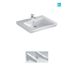 Lavabo Lave-mains Salle De Bain PMR - Arbo - 60 X 54,5 Cm