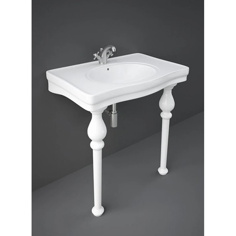 Lavabo Sur Pieds - Rak-Washington - Dimensions 84,5 X 57,5 X 87 Cm 4 Lavabo Sur Pieds - Rak-Washington - Dimensions 84,5 X 57,5 X 87 Cm – Image 2