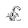 Mélangeur Lavabo Chromé Tradition Bec Fixe Avec Visage -Maison du Confort melangeur lavabo chrome tradition bec fixe avec visage