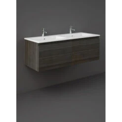 Meuble Pour Double Vasque Suspendu - Rak-Joy Uno - 60 X 46 X 40 -Maison du Confort meuble pour double vasque suspendu rak joy uno 60 x 46 x 40 2