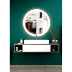 Meuble Sous Vasque Wueko Dellen 1 Tiroir + 2 Niches - 46,5 X 25 Cm