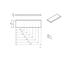 Meuble Suspendu En Bois Pour Vasque - Zero - Solid Surface -Maison du Confort meuble suspendu en bois pour vasque zero solid surface 3
