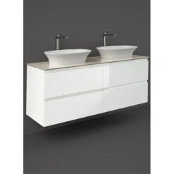 Meuble Suspendu Pour Vasque à Poser - Rak-Joy - 200 X 46 X 60 Cm