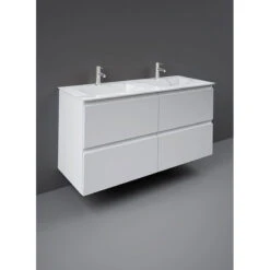 Meuble + Vasque Complet - Rak-Precious - Dim 123 X 47 X 16,5 Cm -Maison du Confort meuble vasque complet rak precious dim 123 x 47 x 165 cm 2